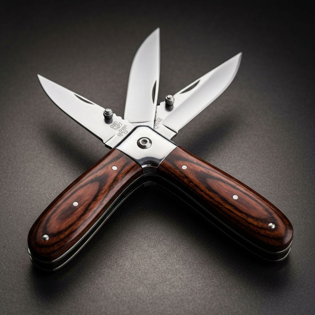 Timber Rattler classic folding pocket knife with wood handle